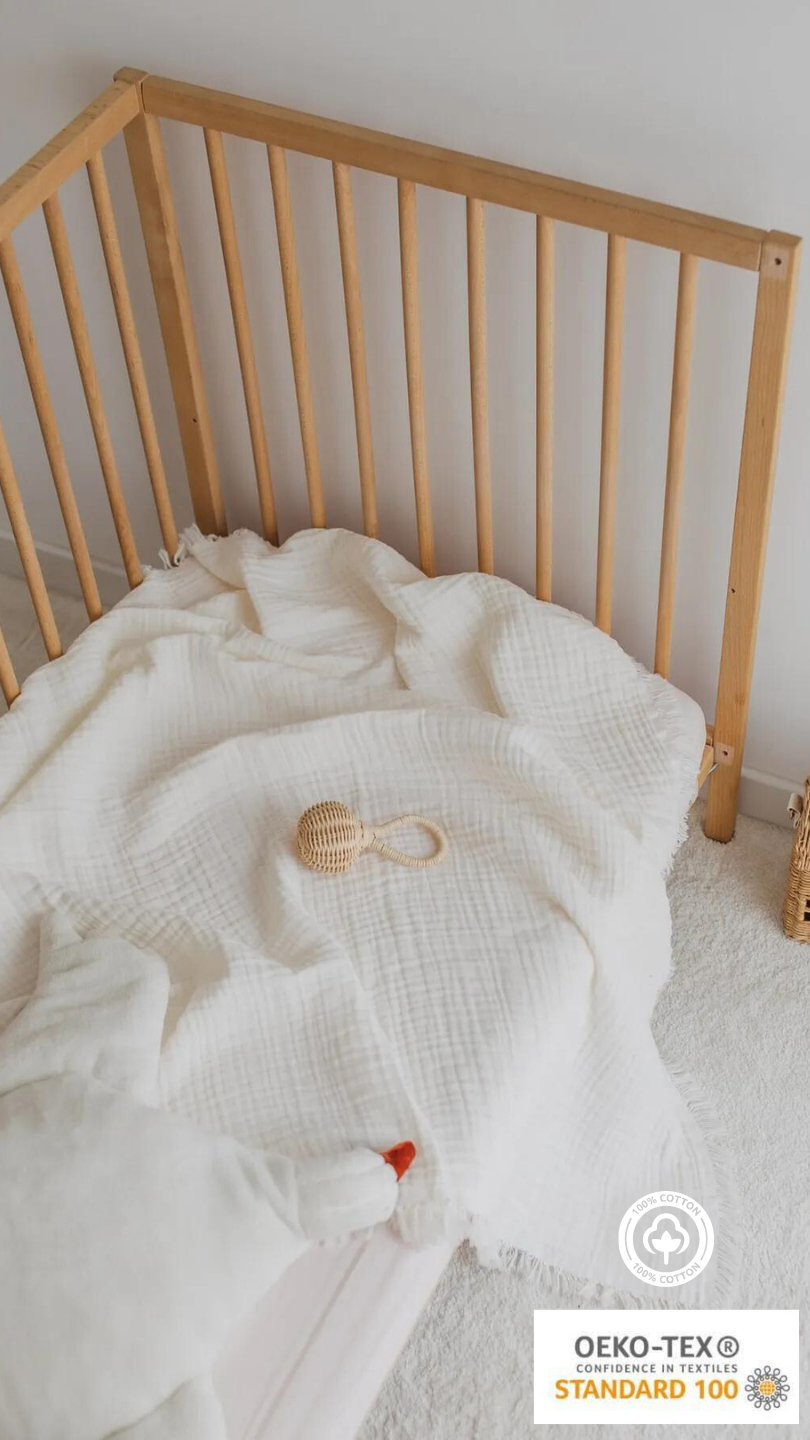 4-Layer Organic Muslin Cotton Gauze Blanket