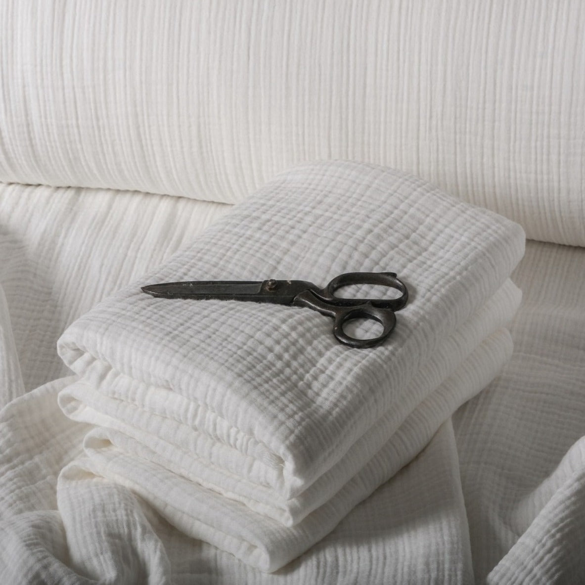 4 Layer White Muslin Fabric