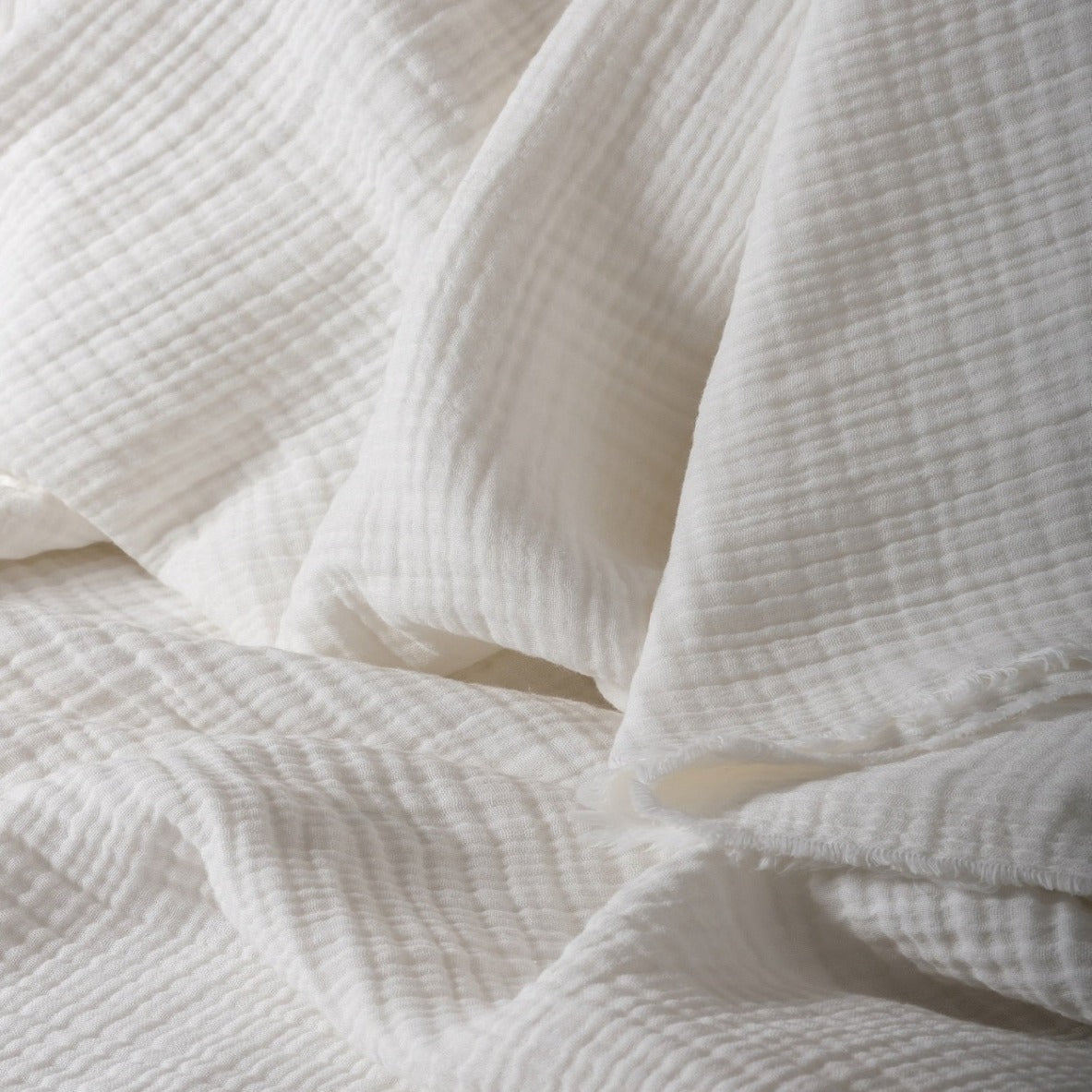 4 Layer White Muslin Fabric