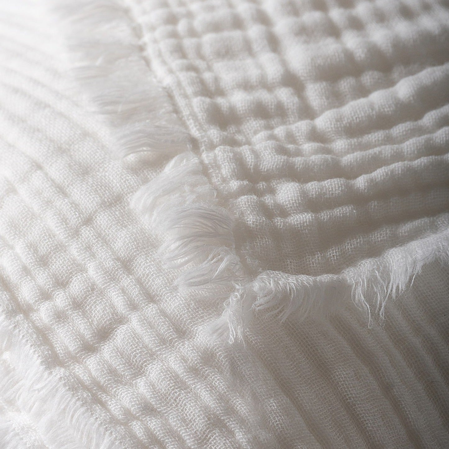4 Layer White Muslin Fabric